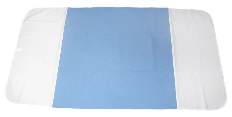 Matrasbeschermer 90 cm x 85 cm wit met vleugels, 3-laags