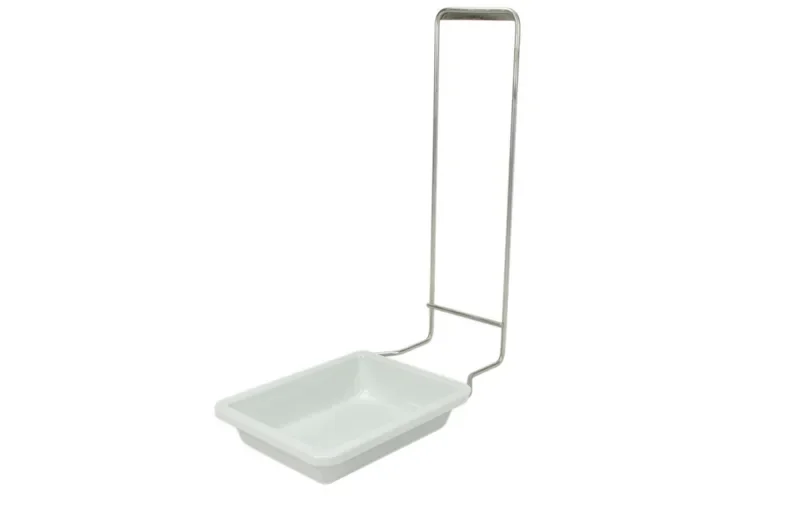 Lekbak zilver voor RVS-dispenser