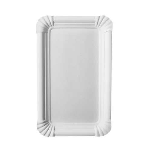 Borden, karton “pure” hoekig 11 cm x 17,5 cm wit