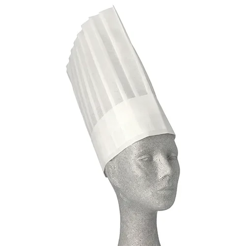 Koksmuts, nonwoven 30 cm x 28 cm wit Toscana verstelbaar, passende plooien
