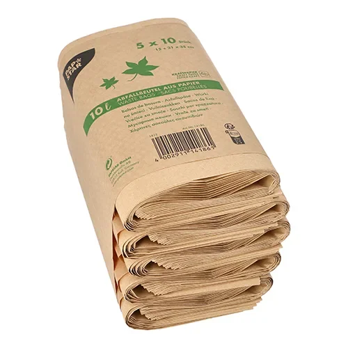 Compost zakken, papier 10 l 35 cm x 21 cm x 15 cm bruin