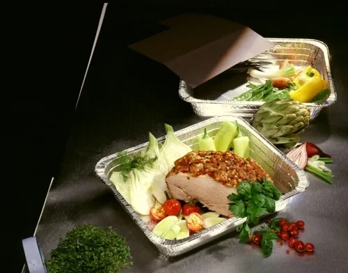 Gastronoom schalen, aluminium hoekig 3,4 l 5 cm x 26,2 cm x 32,2 cm 1/2