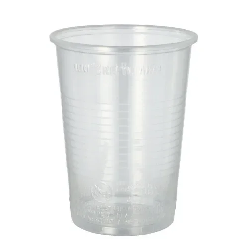 Drinkbekers, PP 0,4 l Ø 9,5 cm x 12,2 cm transparant met schuimkraag