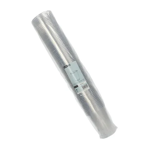 Bekers, PS 0,4 l Ø 9,5 cm x 12 cm transparant met schuimkraag