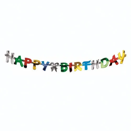 Letterguirlande 1,4 m “Happy Birthday”