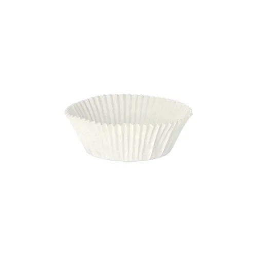 Bakvormpjes Ø 5 cm x 2,5 cm wit