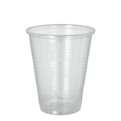 Drinkbekers, PP 0,3 l Ø 9,5 cm x 11,1 cm transparant met schuimkraag