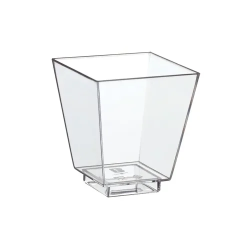 Fingerfood - Schaaltjes, PS hoekig 50 ml 5 cm x 4,5 cm x 4,5 cm glashelder
