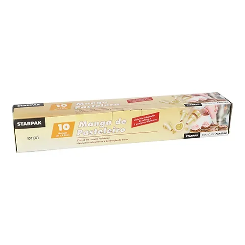 Spuitzakken 1,8 l 46 cm x 23 cm transparant inclusief 3 tuitjes