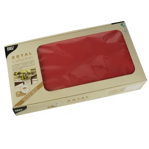 Napperon, Tissue “Royal Collection” 80 cm x 80 cm rood