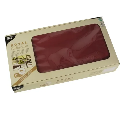 Napperon, Tissue “Royal Collection” 80 cm x 80 cm bordeaux