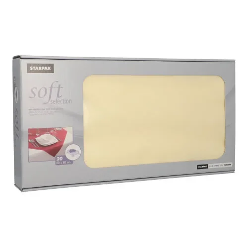 Napperons, nonwoven “soft selection” 80 cm x 80 cm creme