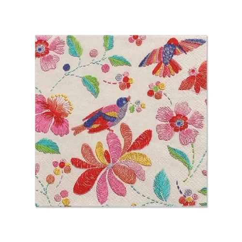 Servetten 3-laags 1/4 vouw 25 cm x 25 cm Brasil