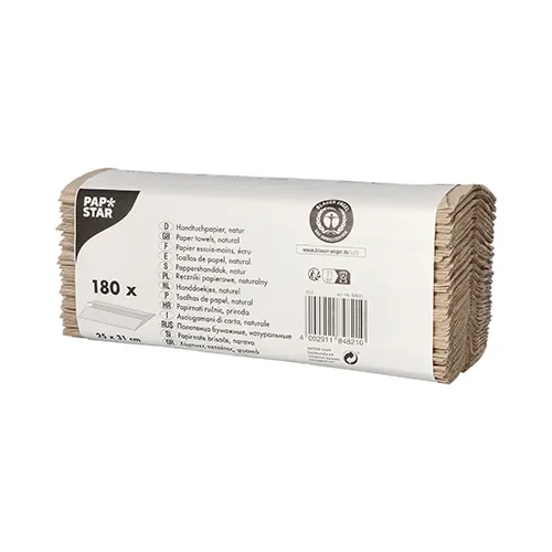 Blad Handdoekjes C-vouw 31 cm x 25 cm natuur 1-laags