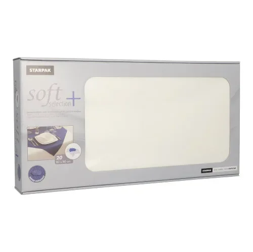 Napperons, nonwoven “soft selection plus” 80 cm x 80 cm wit