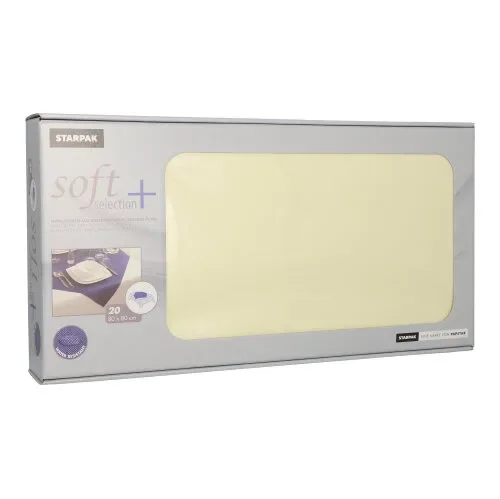 Napperons, nonwoven “soft selection plus” 80 cm x 80 cm champagne