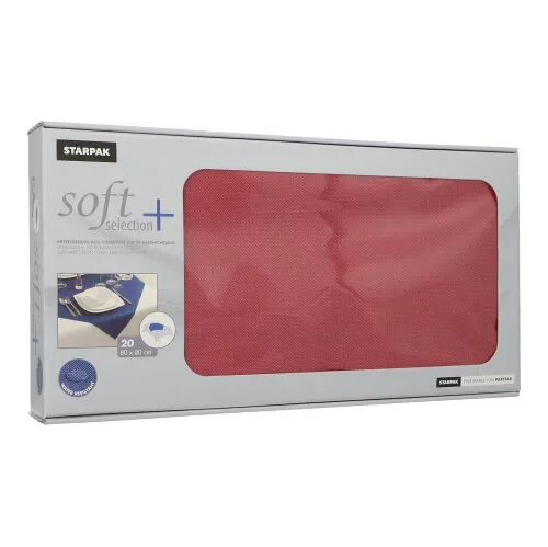 Napperons, nonwoven “soft selection plus” 80 cm x 80 cm bordeaux
