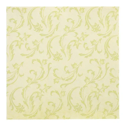 Servetten “Royal Collection” 1/4 vouw 40 cm x 40 cm lime Damascato