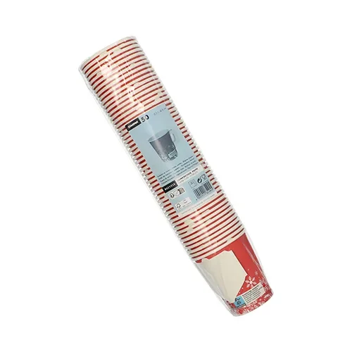 Drinkbekers met handgreep, karton 0,2 l Ø 8 cm x 9,3 cm “Winter Time”