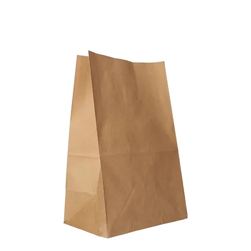 Blokbodemzakken, kraftpapier 29,5 cm x 19 cm x 12 cm bruin