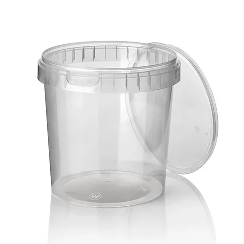 Delicatessen cup, PP 770 ml Ø 11,8 cm x 11,3 cm transparant met tamper-proof sluiting