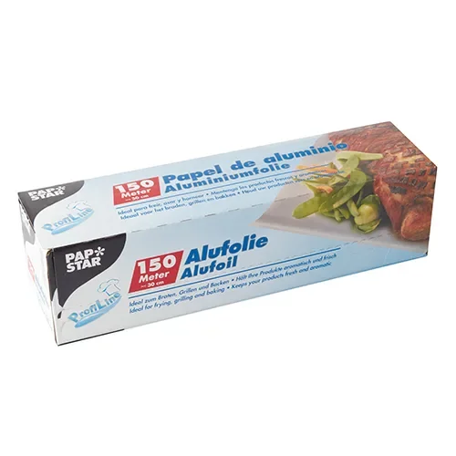Aluminiumfolie 150 m x 30 cm in dispenser doos