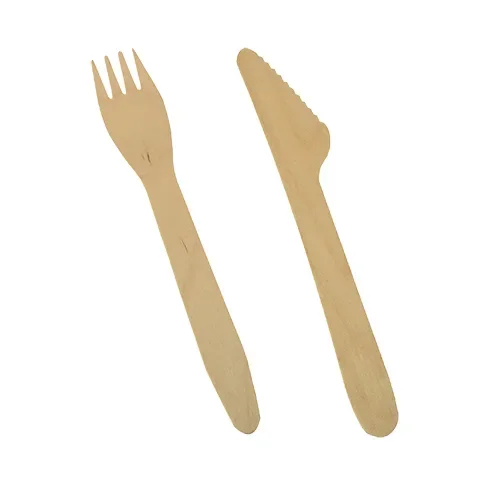 Besteksets, hout “pure” 16,5 cm (Mes, vork)