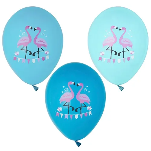 Ballonnen Ø 29 cm assorti kleuren Flamingo