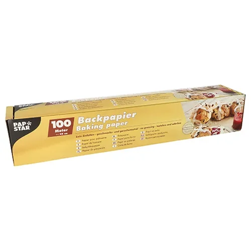 Bakpapier 100 m x 38 cm bruin in dispenser doos