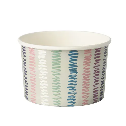 Snackbekers, karton “To Go” rond 250 ml Ø 9 cm x 6 cm “met bedrukking”