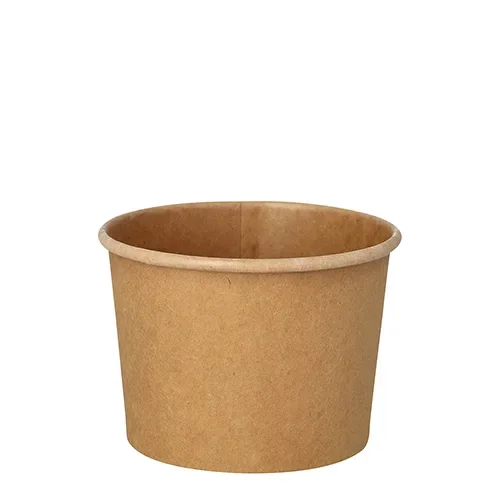 Soepkommen, karton rond 350 ml Ø 9,8 cm x 7 cm bruin