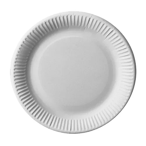 Borden, karton “pure” rond Ø 23 cm wit