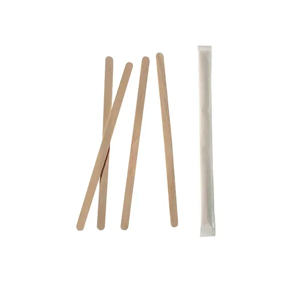 Roerstaafjes, Hout “pure” 11 cm x 5 mm per stuk verpakt