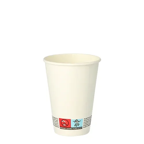Automaatbekers van karton “To Go” 0,18 l Ø 7 cm x 9,2 cm wit