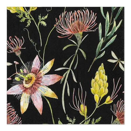 Servetten 3-laags 1/4 vouw 33 cm x 33 cm Flowers
