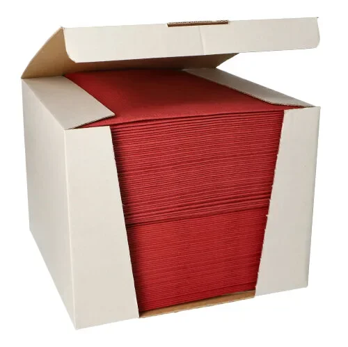 Servetten Royal Collection 1/4 vouw 40 cm x 40 cm bordeaux