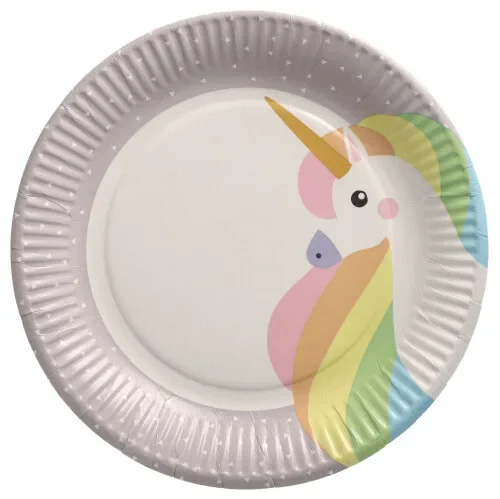 Borden, karton rond Ø 23 cm Unicorn