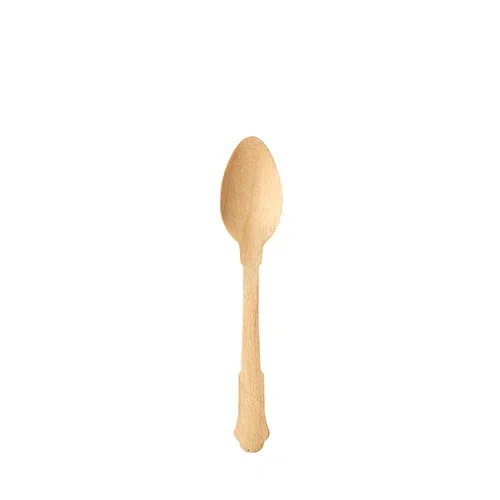 Koffielepels, hout “pure” 12 cm Vintage