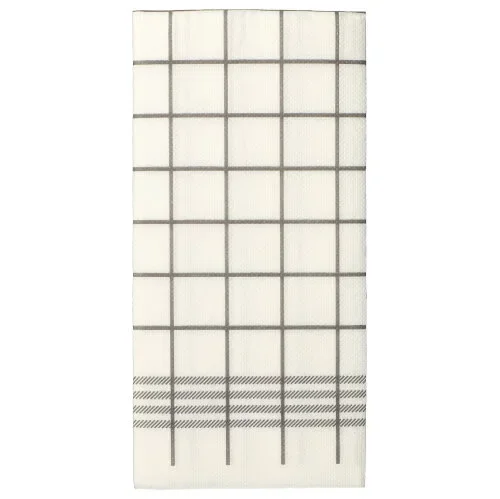 Servetten, 2-laags Punto 1/8 vouw 39 cm x 40 cm grijs “Kitchen Towel” micro reliëf