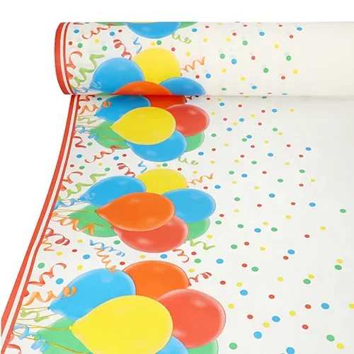 Tafelkleed, Vlies “soft selection plus” 40 m x 1,18 m “Lucky Balloons”