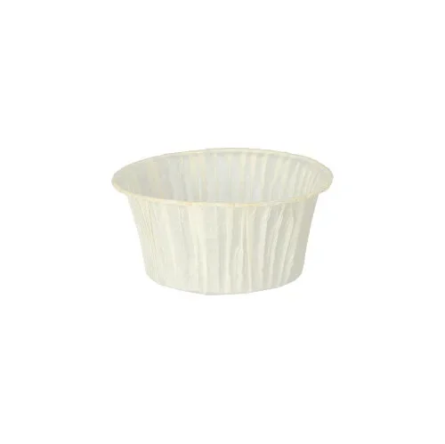 Bakvormpjes Ø 5 cm x 3,2 cm wit