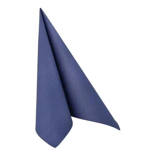 Servetten Royal Collection 1/4 vouw 40 cm x 40 cm donkerblauw met papierverpakking