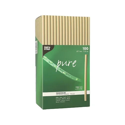 Drinkrietjes riet “pure” Ø 7 mm x 20 cm