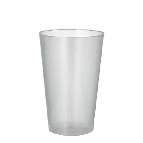 Drinkbekers, herbruikbaar PP 0,4 l Ø 8,6 cm x 13 cm transparant onbreekbaar