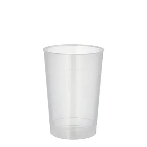 Drinkbekers, herbruikbaar PP 0,2 l Ø 6,8 cm x 9,8 cm transparant onbreekbaar