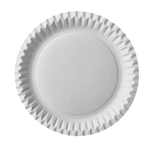 Borden, karton rond Ø 23 cm wit