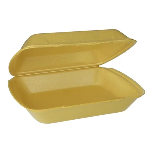 Menuboxen met deksel, Xps 1-vaks 7,5 cm x 24,3 cm x 20,8 cm goud