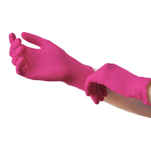 Medi-Inn Classic Handschoenen Nitril poedervrij magenta “Nitril Magenta” maat M