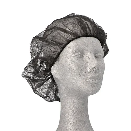 Work-inn/PS Baret met elastiek, non-woven Ø 52 cm zwart