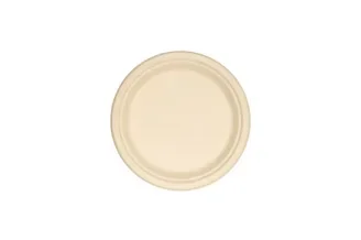 Borden rond, suikerriet Ø 23 cm beige